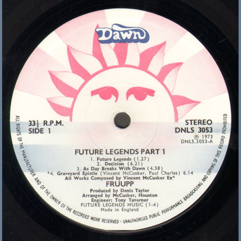 Future Legends - Original 1973 8-track UK Vinyl LP