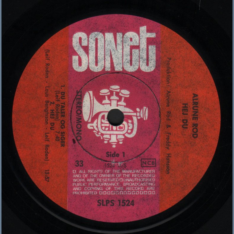 Hej Du - Original 1970 Danish Sonet label 10-track LP