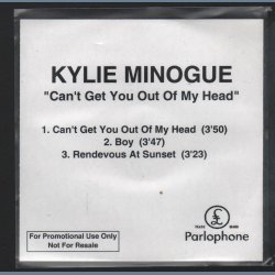 Can't Get You Out Of My Head - 2001 UK Parlophone label 3-track CD Acetate