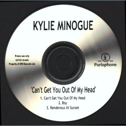Can't Get You Out Of My Head - 2001 UK Parlophone label 3-track CD Acetate