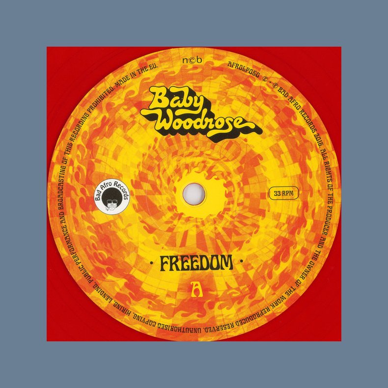 Freedom - 2016 Danish Bad Afro label 9-track Full Album LP - Red Vinyl Issue