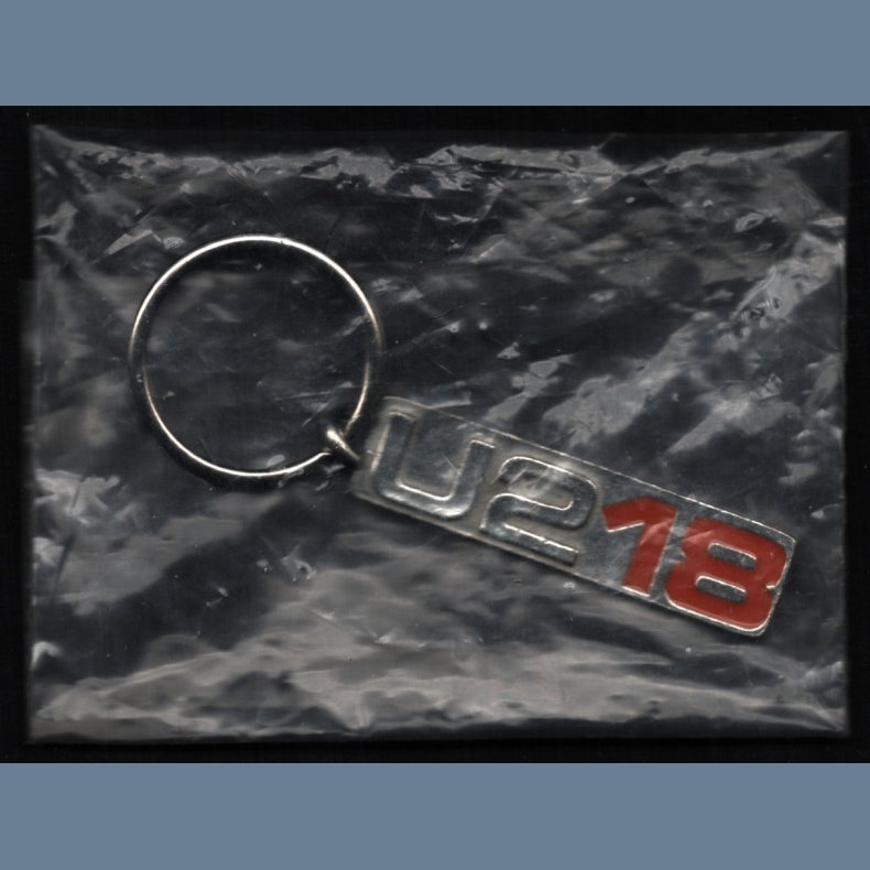 U218 - Official 2006 Island Label Promotional Issue Silver Finish Keyring