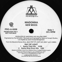 Ray Of Light  - New Mixes - 1996 US Warner Bros label 4-track Promotional Issue 12" Single