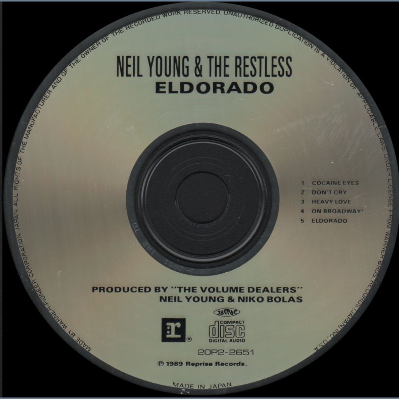 Eldorado - 1989 Japanese Reprise label 5-track CDEP - No OBI