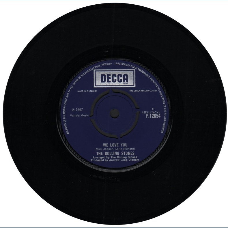 We Love You b/w Dandelion - Original 1967 Swedish Decca label 2-track 7" Single