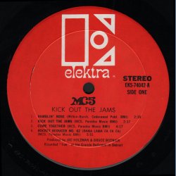 Kick Out The Jams - 1969 US Elektra label 2nd Issue 8-track LP