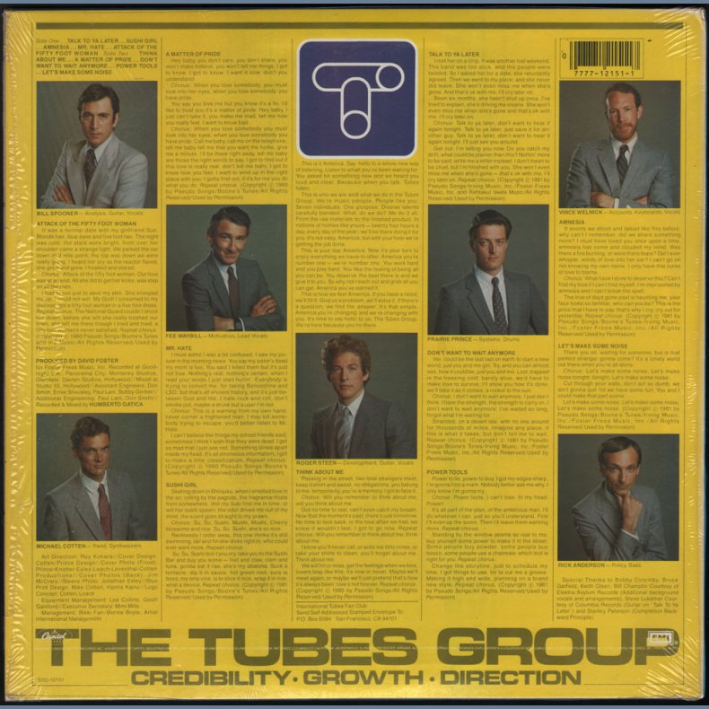 The Completion Backward Principle - Original 1981 US Capitol label 10-track LP