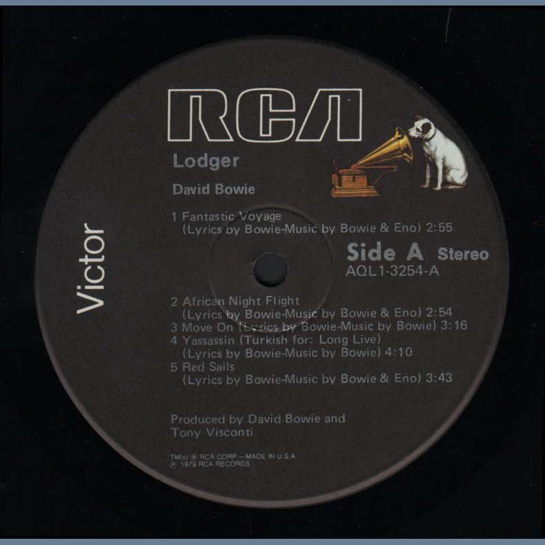 Lodger - Original 1979 US RCA Victor label 1st Issue 10-track LP - Indianapolis Pressing