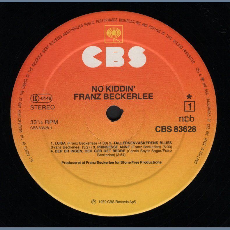 No Kiddin' - Original 1979 Dutch pressed CBS label 8-track LP
