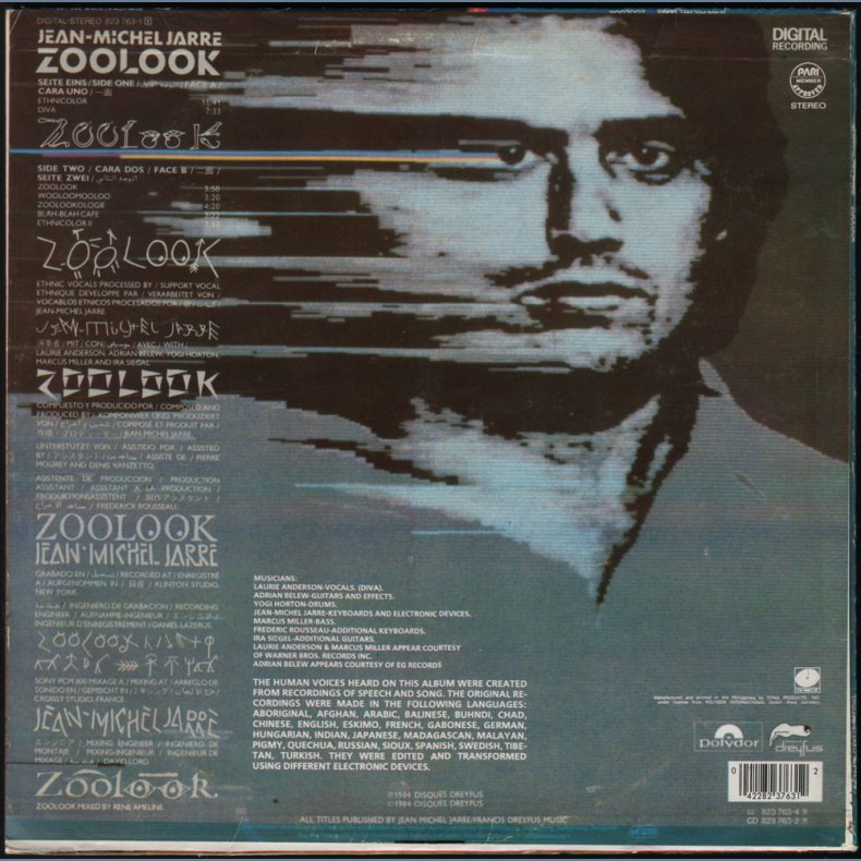 Zoolook - 1984 Filippines Polydor label 7-track LP