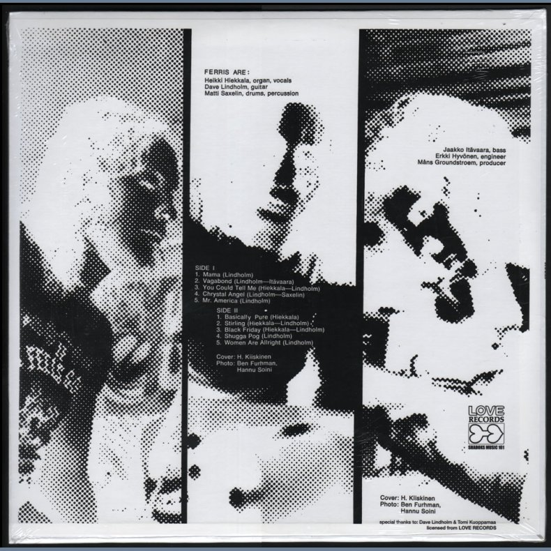 Ferris - 2013 German Shadoks label 10-track LP Deluxe Reissue LP