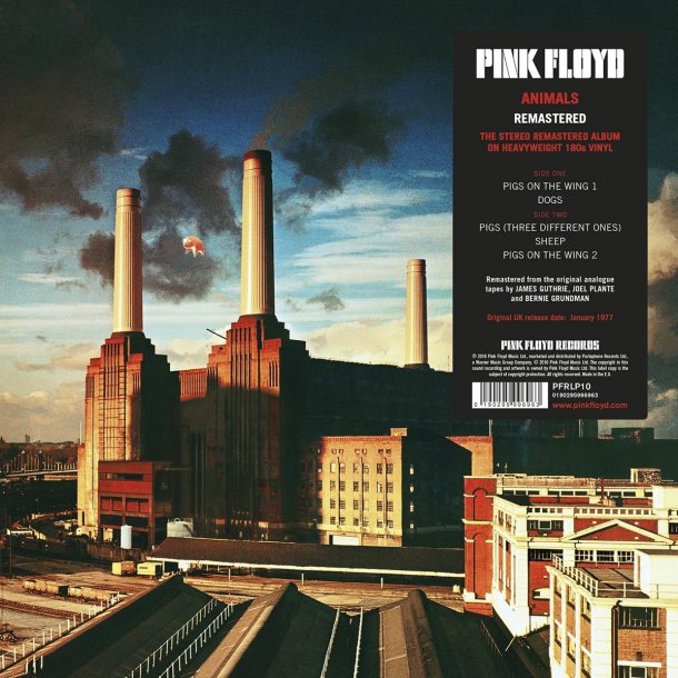 Animals - 2016 European Pink Floyd label Remastered 180 Gram 5-track LP Reissue