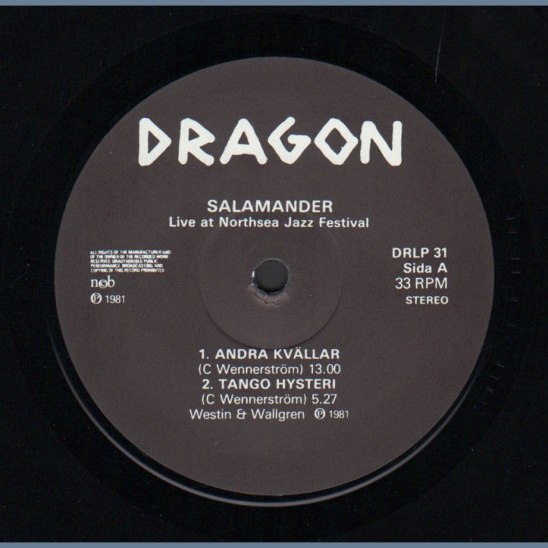 Live At Northsea Jazz Festival - 1981 Swedish Dragon label 5-track LP - Incl. Presskit