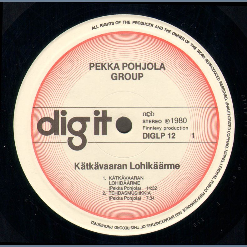 K&auml;tk&auml;vaaran Lohik&auml;&auml;rme - Original 1981 Norwegian Pressed Finland Dig It label 4-track LP