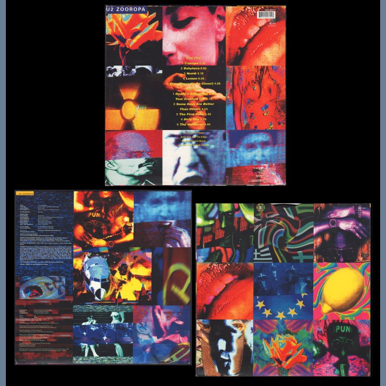 Zooropa - Original 1993 Dutch pressed Island label 10-track LP