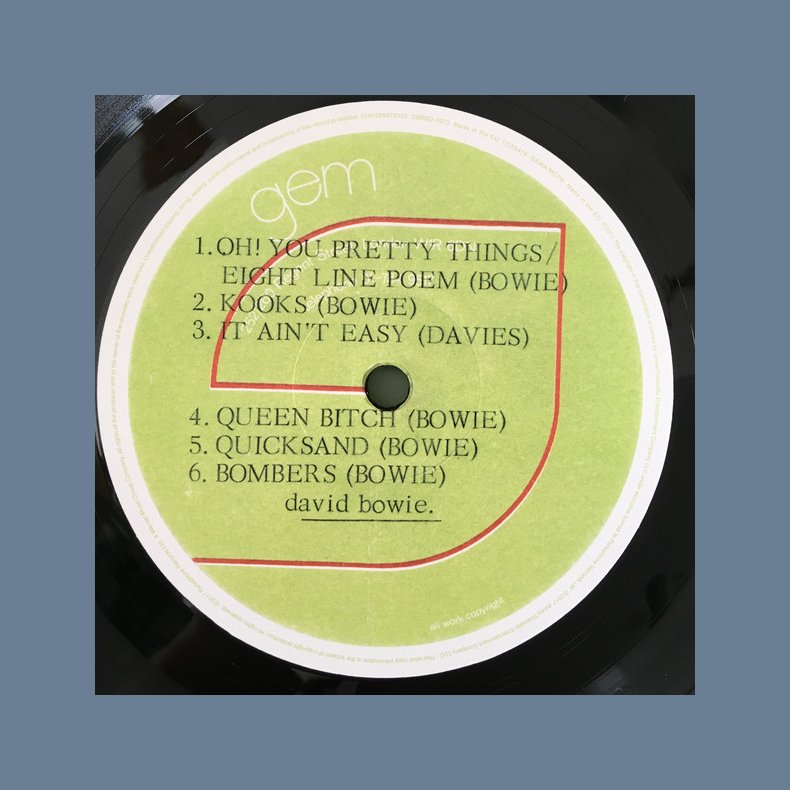 Bowpromo - 2017 German Pressed Parlophone label 6-track 1-Sided RSD 2017 LP