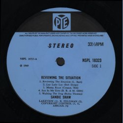 Reviewing The Situation - 1969 UK Pye label 10-track Stereo LP