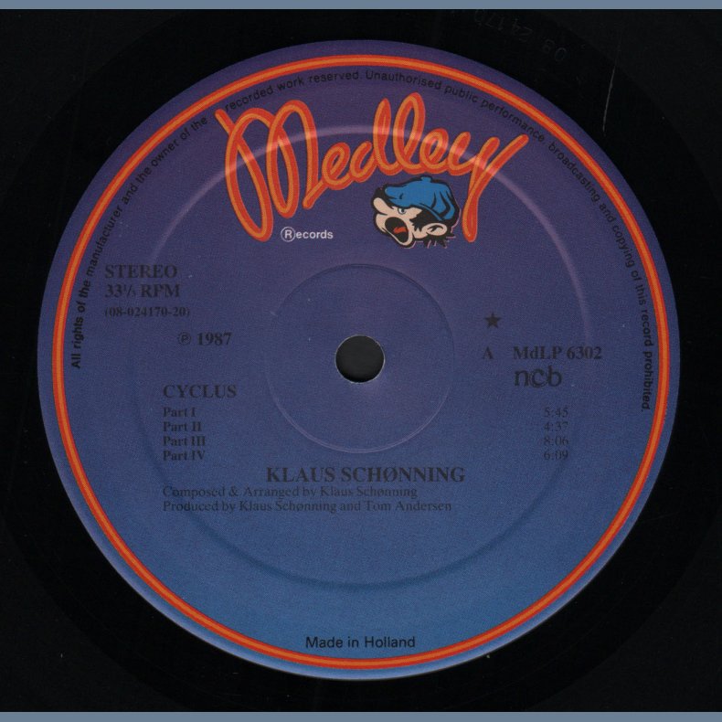 Cyclus - 1987 Danish Medley label 2nd Issue 8-track LP