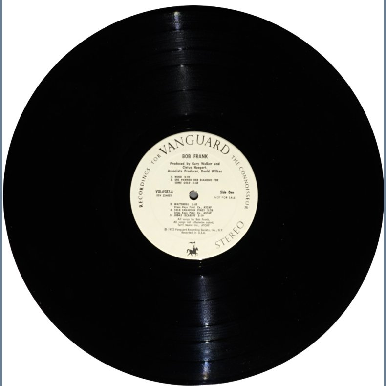 Bob Frank - 1969 US Vanguard label 12-track LP - Promotional White Label Issue