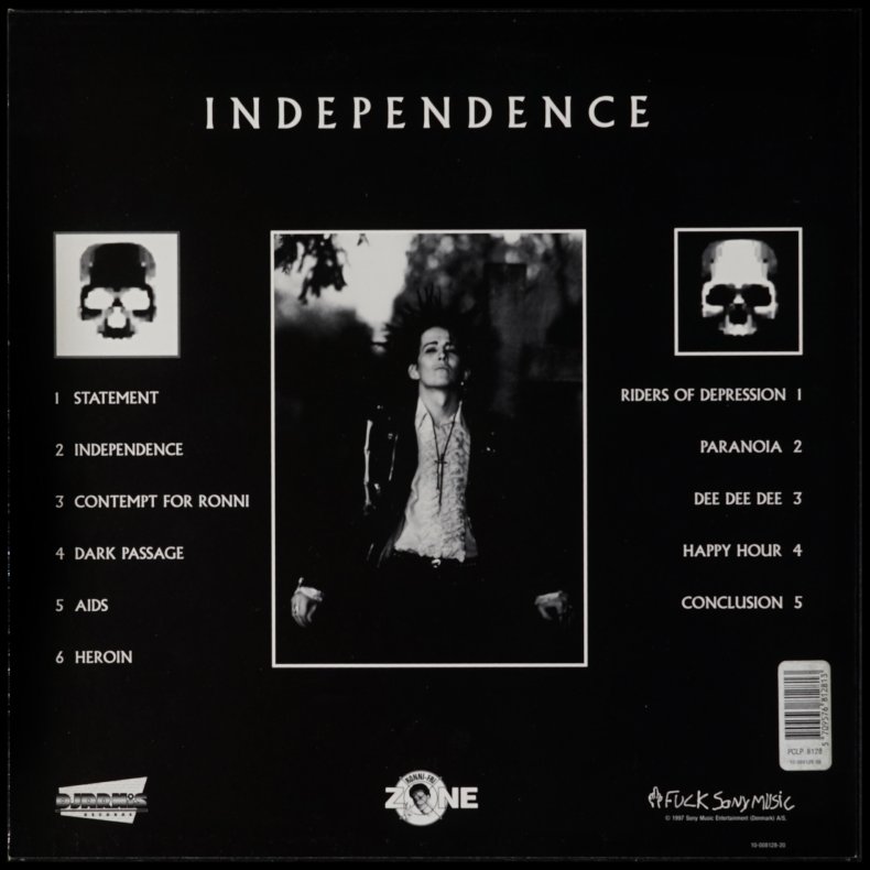 Independence - 1997 Danish Djarnis label 11-track LP
