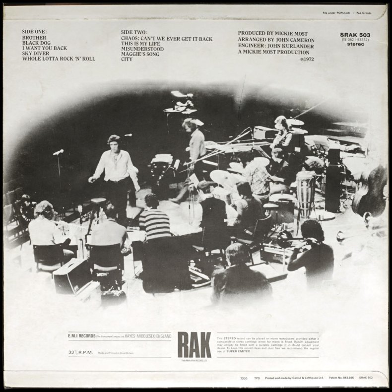 C.C.S. 2 - Original 1972 UK RAK label 8-track Vinyl LP