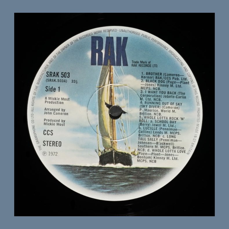 C.C.S. 2 - Original 1972 UK RAK label 8-track Vinyl LP