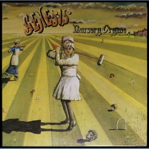 Nursery Cryme - 1974 UK Charisma label 7-track LP - Small Madhatter logo & B&C text labels