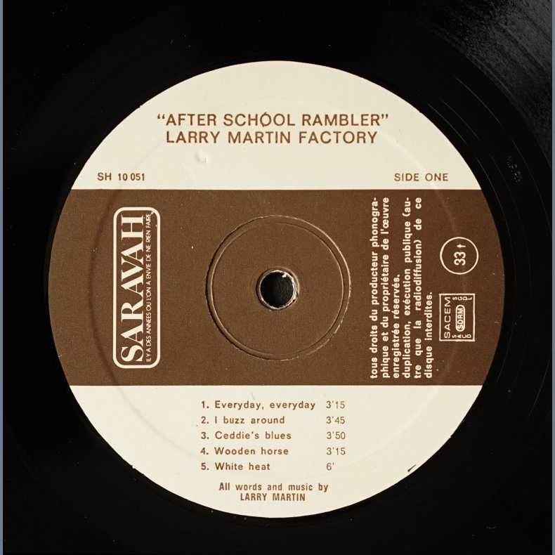 After School Rambler - 1974 French Pressed Saravah label 9-track LP