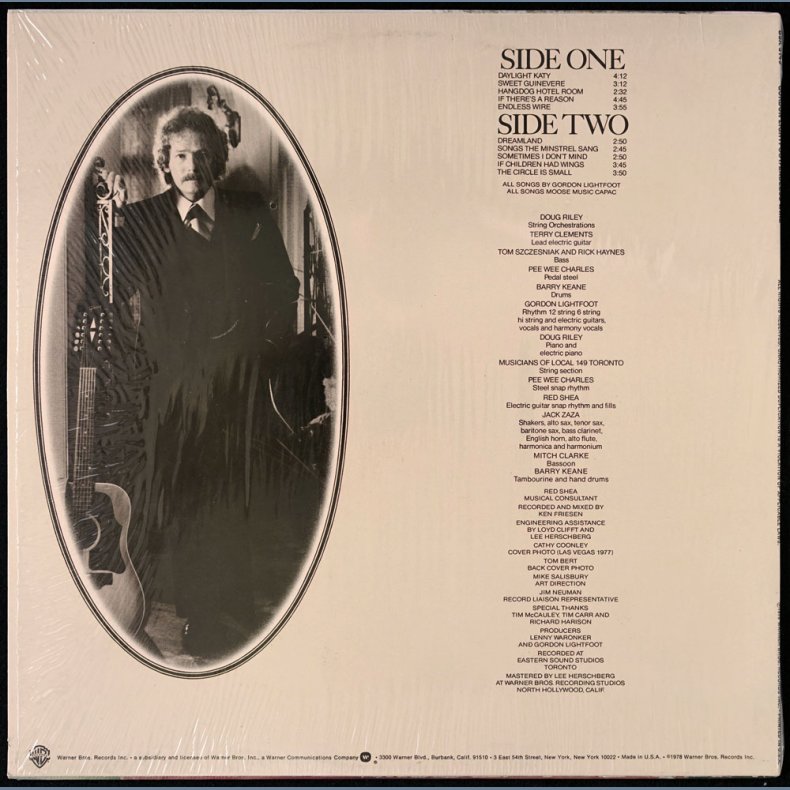 Endless Wire - 1978 US Pressed Warner Bros label 10-track LP