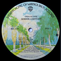 Endless Wire - 1978 US Pressed Warner Bros label 10-track LP