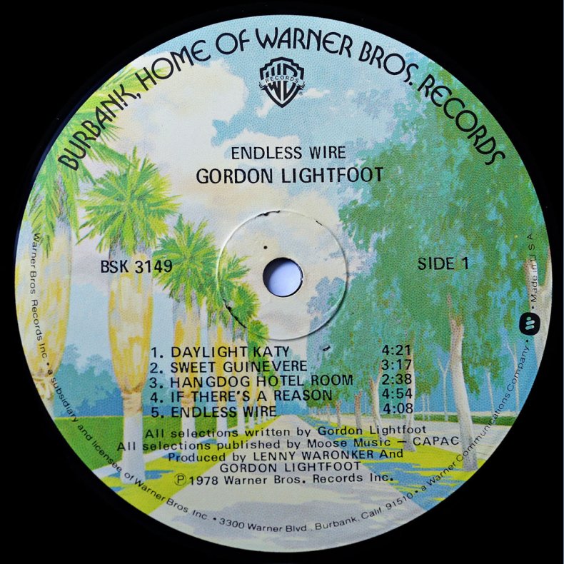 Endless Wire - 1978 US Pressed Warner Bros label 10-track LP