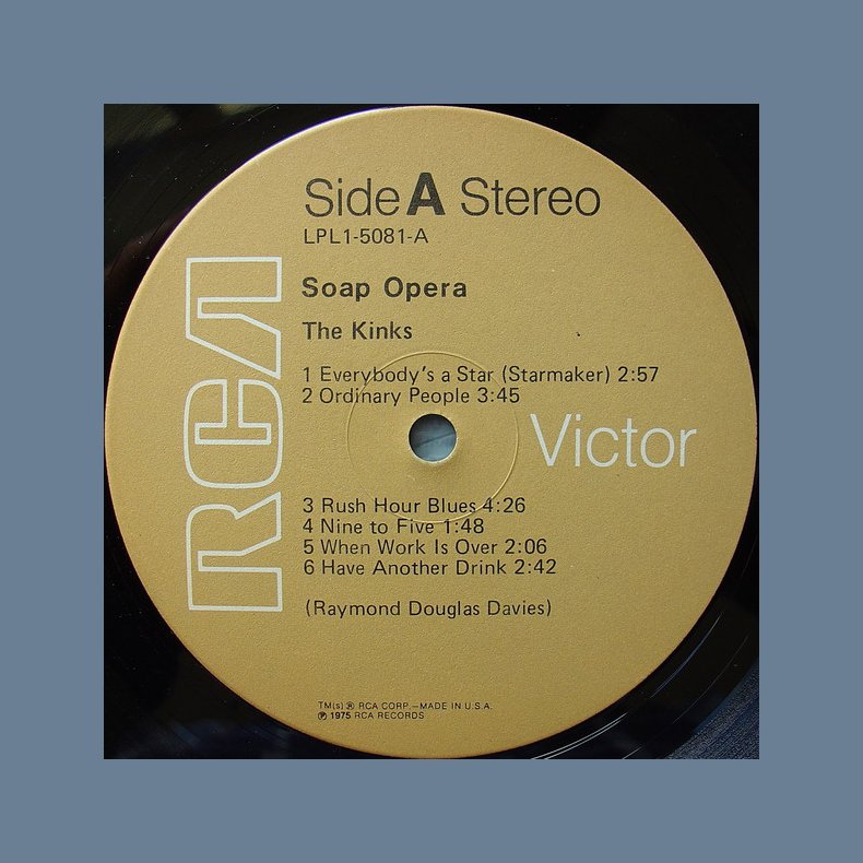 Soap Opera - 1975 US Pressed RCA label 12-track LP