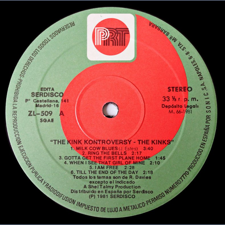 Kontroversy - 1981 Spanish Pressed PRT label 12-track LP