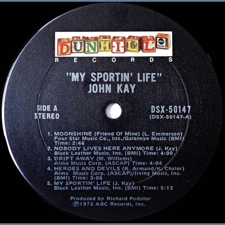 My Sportin' Life - 1973 US Pressed Dunhill label 9-track LP