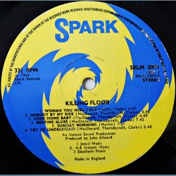 Original Killing Floor - 1973 UK Pressed Spark label 12-track LP