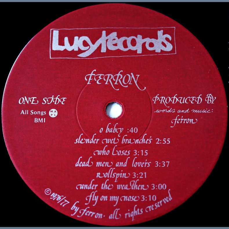 Ferron - 1977 Canadian Pressed Lucy label 15-track LP