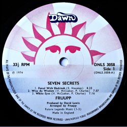 Seven Secrets - Original 1974 UK Dawn label 7-track LP