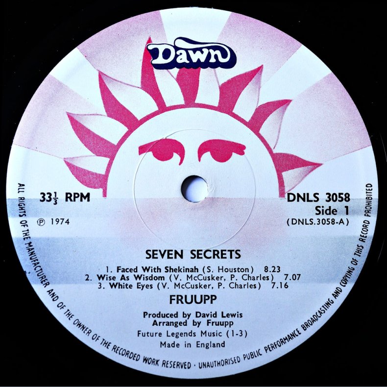 Seven Secrets - Original 1974 UK Dawn label 7-track LP