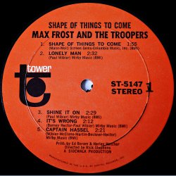 Shape Of Things To Come - 1968 US Pressed Tower Records label 10-track LP