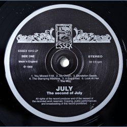The Second Of July - 1997 UK Pressed Essex Records label 14-track LP