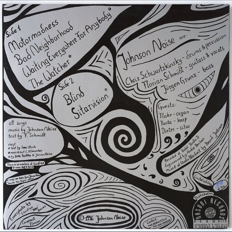 Johnson Noise - 1996 German Nasoni label 6-track LP
