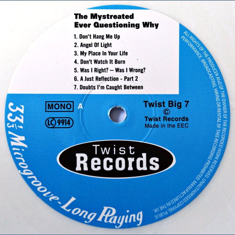 Ever Questioning Why - 1995 UK Pressed Twist label 14-track Mono LP