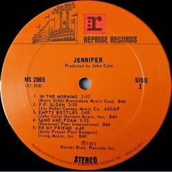 Jennifer - 1972 US Pressed Reprise label 10-track LP