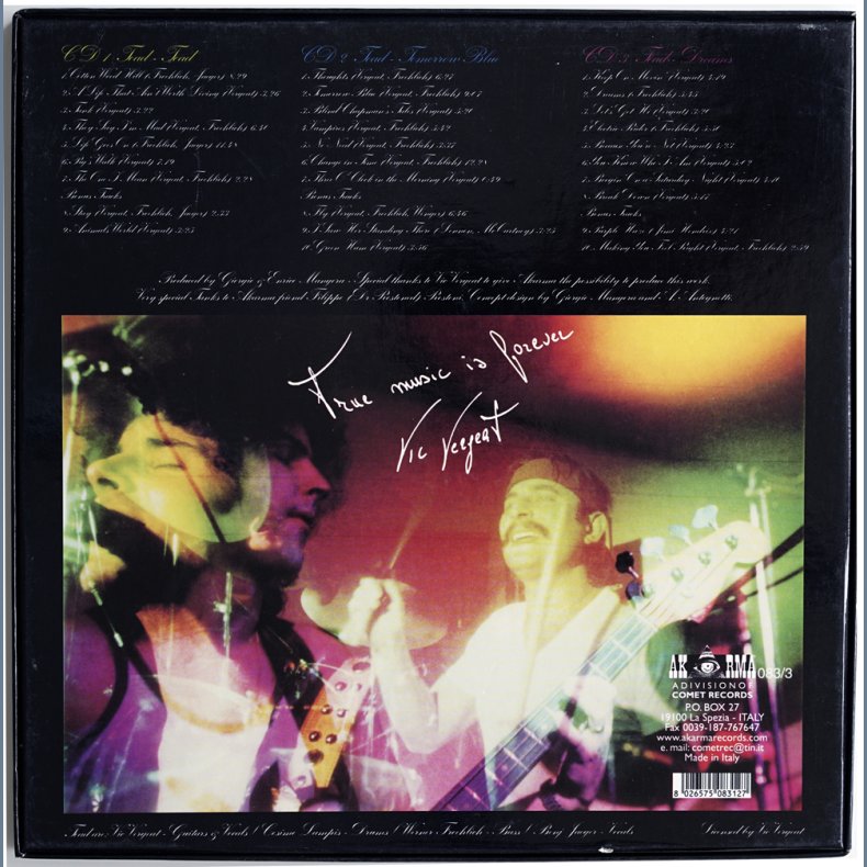 Toad - Tomorrow Blue - Dreams - 2003 Italian Akarma label 3 CD Box Set