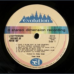 Thoughts Of Movin' On - 1971 US Pressed Evolution label 10-track LP