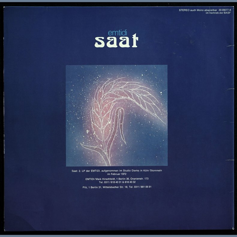 Saat - Original 1972 German Pilz label 6-track LP