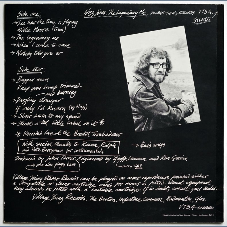 The Legendary Me - Original 1970 UK Pressed Village Thing label 11-track LP