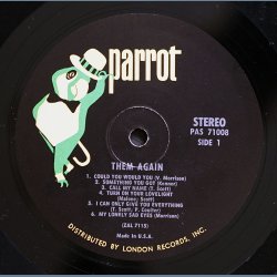 Them Again - Original 1966 US Pressed Parrot label 12-track Stereo LP