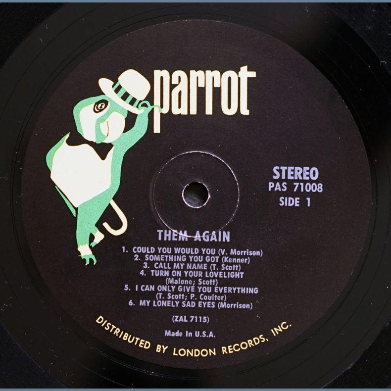 Them Again - Original 1966 US Pressed Parrot label 12-track Stereo LP