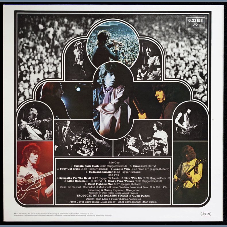 Get Yer Ya-Ya's Out - Original 1970'ies German Pressed Decca label 10-track LP